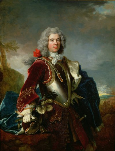 Porträt von Prinz Jacques 1er Grimaldi (Öl auf Leinwand) 1689 - 1751 von Nicolas de Largillière